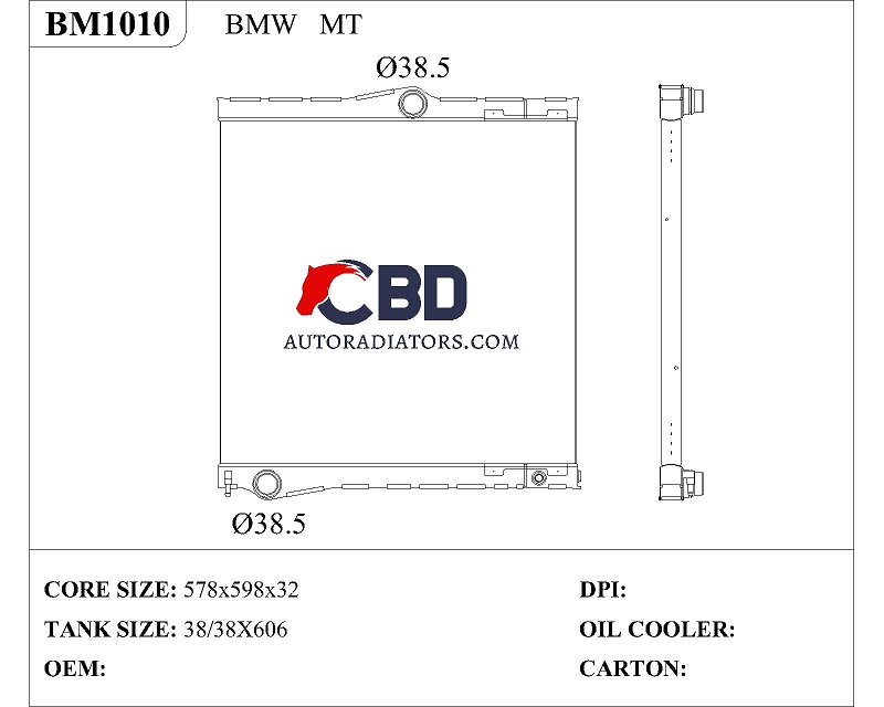 bmw radiator bm1010