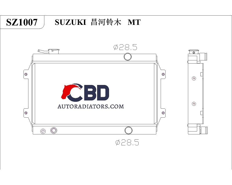 ALL ALUMINUM RADIATOR FOR SUZUKI MT/