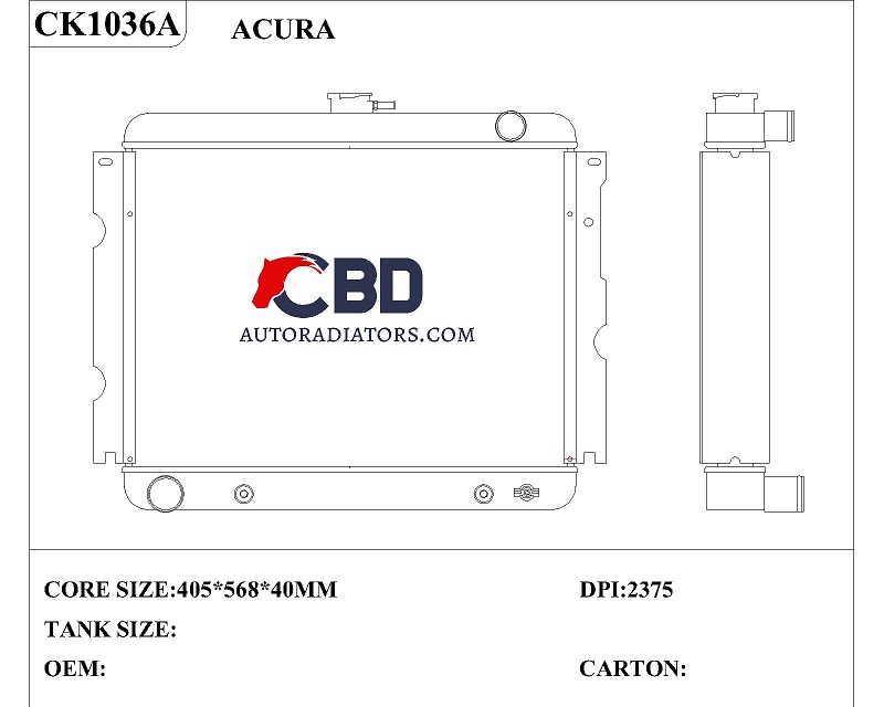 acura radiator ck1036a