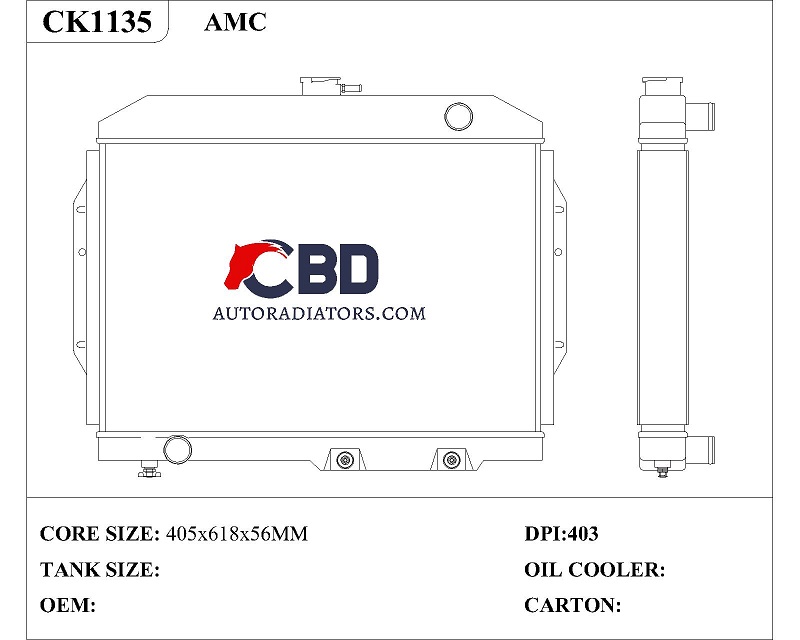 amc radiator ck1135