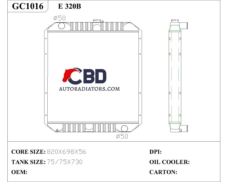 caterpillar radiator gc1016