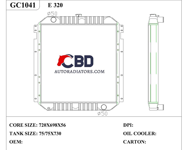 caterpillar radiator gc1041